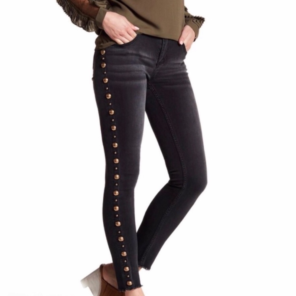Romeo & Juliet Studded Side Skinny Jeans